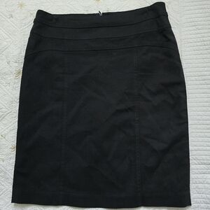 INC International Concepts Pencil Skirt | Size 8 | Black Lined Career Academia